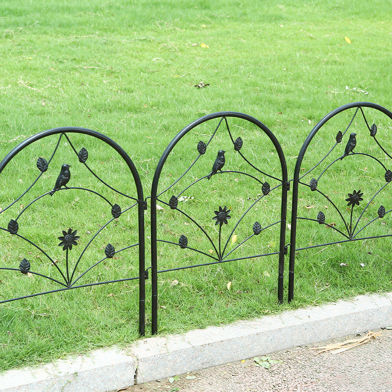 Decorative Iron Garden Fence Panels for Yard & Pet Enclosure