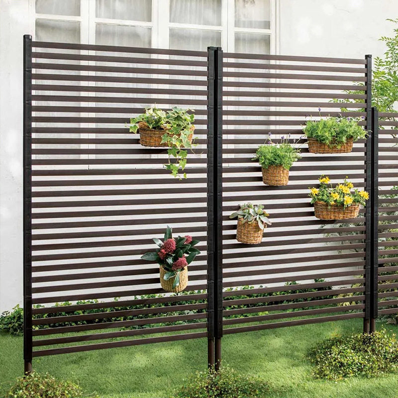 Outdoor Garden Trellis Fence Panel for Climbing Plants and Privacy Screen