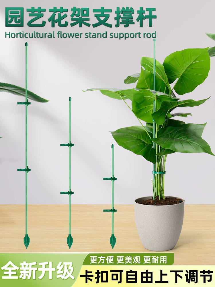 Plant Support Stakes for Potted Plants, Monstera, Orchids - Garden Fixator and Anti-Toppling Stand