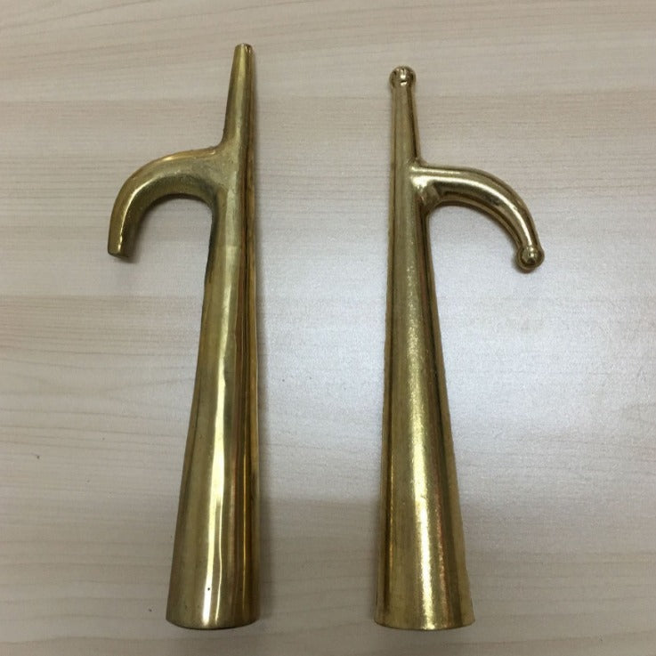 All-Copper Lifeboat Pole Hook with Wooden Handle for Marine Rescue Rafts