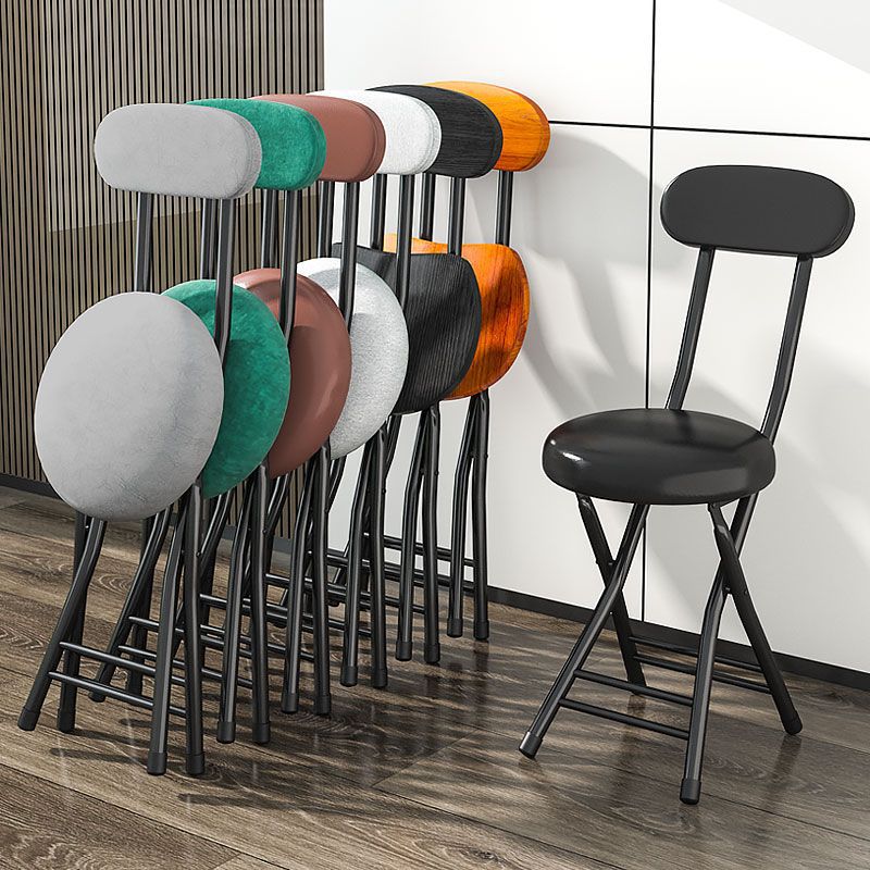 Foldable Dining Chair with Backrest, Portable Training Chair, Outdoor Simple Computer Chair for Adults