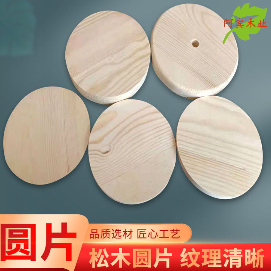 Pine Wood Slices for DIY Crafts, Coasters, and Tabletop Decor