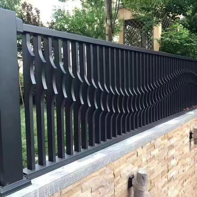New Chinese Style Aluminum Alloy Balcony Guardrail Villa Courtyard Fence