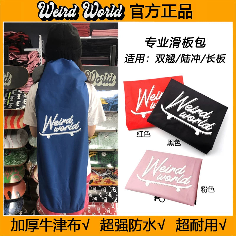WEIRD Waterproof Oxford Cloth Skateboard Bag for Surfskate Longboard and Skateboard