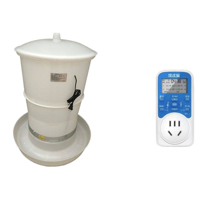 Automatic Chicken Feeder for Home Use, Pigeon Duck Poultry Timed Dispenser, Electric Feeder