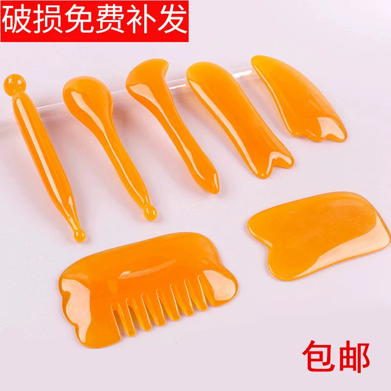 Natural Jade Gua Sha Scraping Tool for Face and Body Lymphatic Drainage and Massage