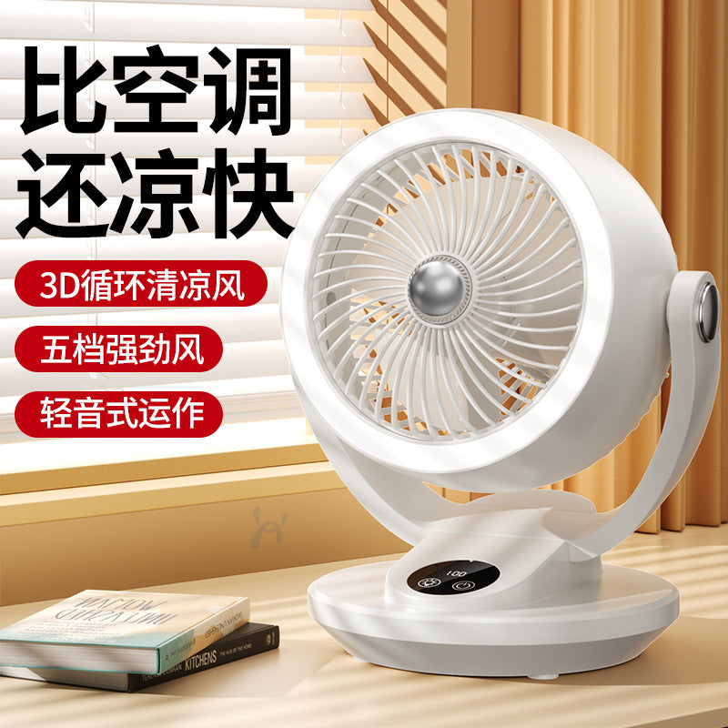Quiet Desktop Air Circulator Fan for Home and Office, Strong Airflow, Portable