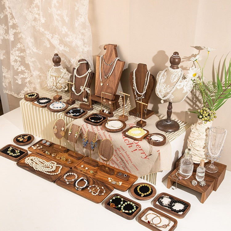 Vintage Mannequin Necklace Display Stand Jewelry Holder for Countertop