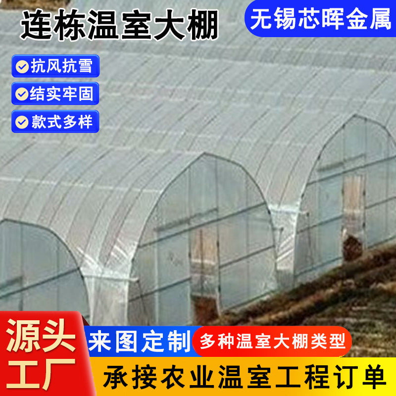 Multi-Span Greenhouse Kit with Smart External Shading & Internal Insulation for Vegetables