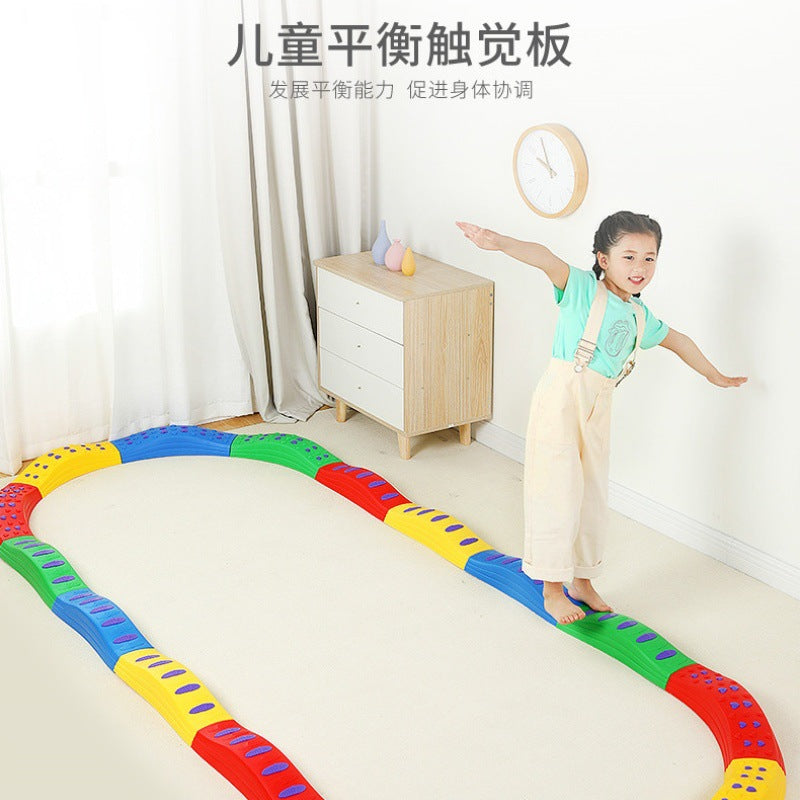 Kids Indoor Balance Beam Stepping Stones Set for Sensory Integration Training