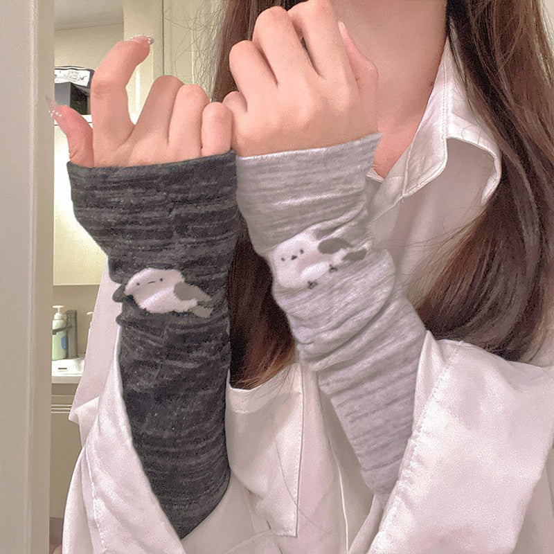 Bird Design Elbow/Wrist/Ankle Warmers for Summer Air-Conditioned Rooms, Joint Protection