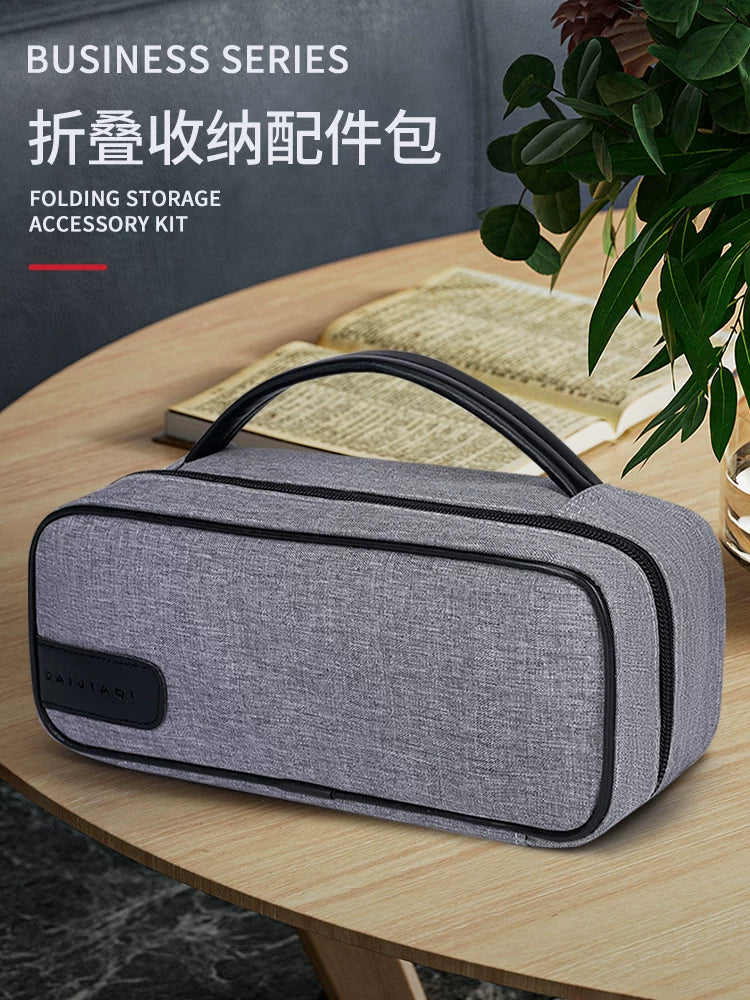 Waterproof Portable Digital Organizer Bag for Cables, Electronics, Power Bank, and Accessories
