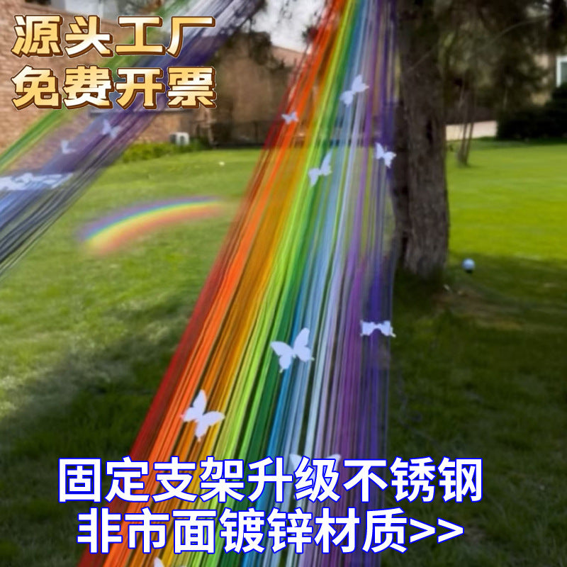 Rainbow Line Outdoor Decorative Rope for Commercial Spaces and Campsites