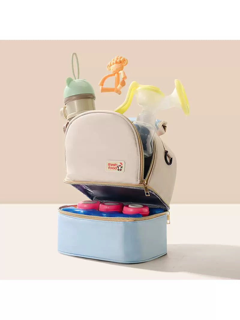 Portable Breast Pump and Milk Cooler Bag for Moms