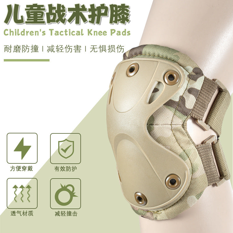 Kids' Adjustable Cycling Knee and Elbow Pads for Outdoor Sports