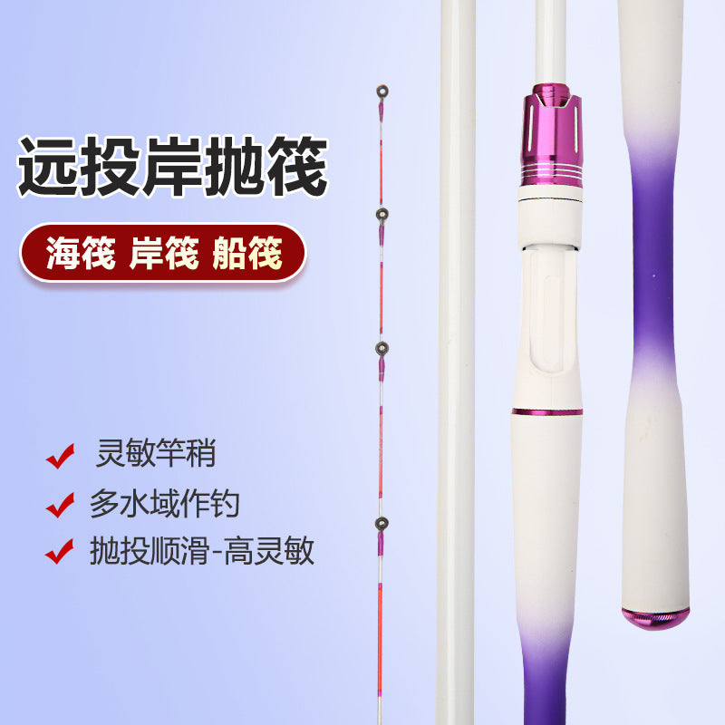 Raft Fishing Rod with Soft Tail Tip, 1.8m/2.1m, for Bridge Fishing, Fishing Tackle Set