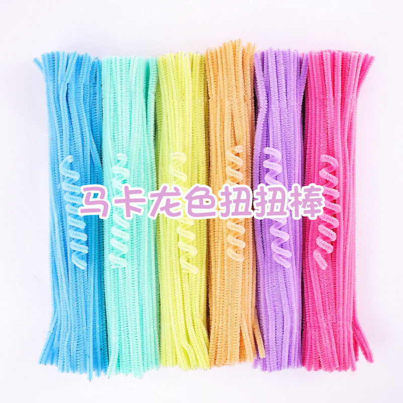Macaron Color Chenille Stem DIY Craft Kit for Flower Bouquets and Crafts
