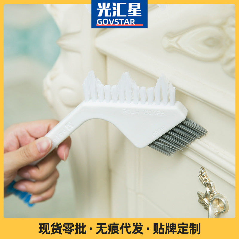 3-in-1 Grout and Crevice Cleaning Brush for Bathroom and Kitchen Tiles