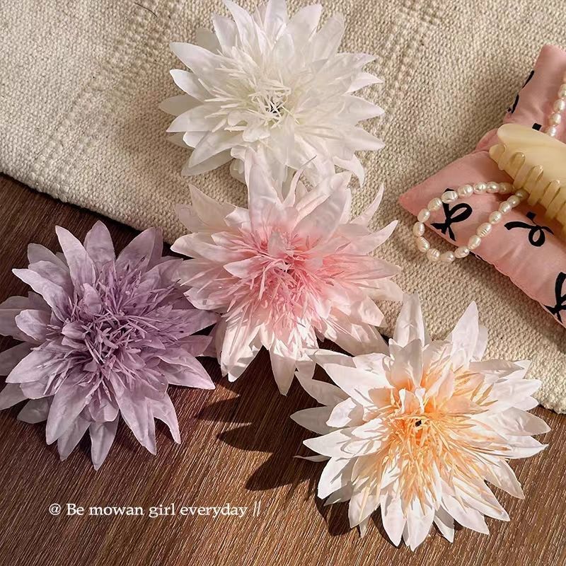 Anemone Flower Hair Clip for Buns and Side Styling