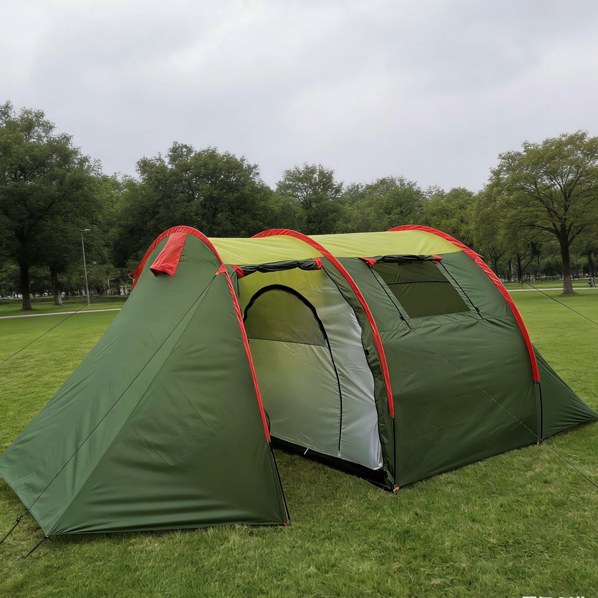 Albatross Outdoor Camping Tent, Sunscreen Rainproof Portable Large Space for 3-4 People, One Room One Hall