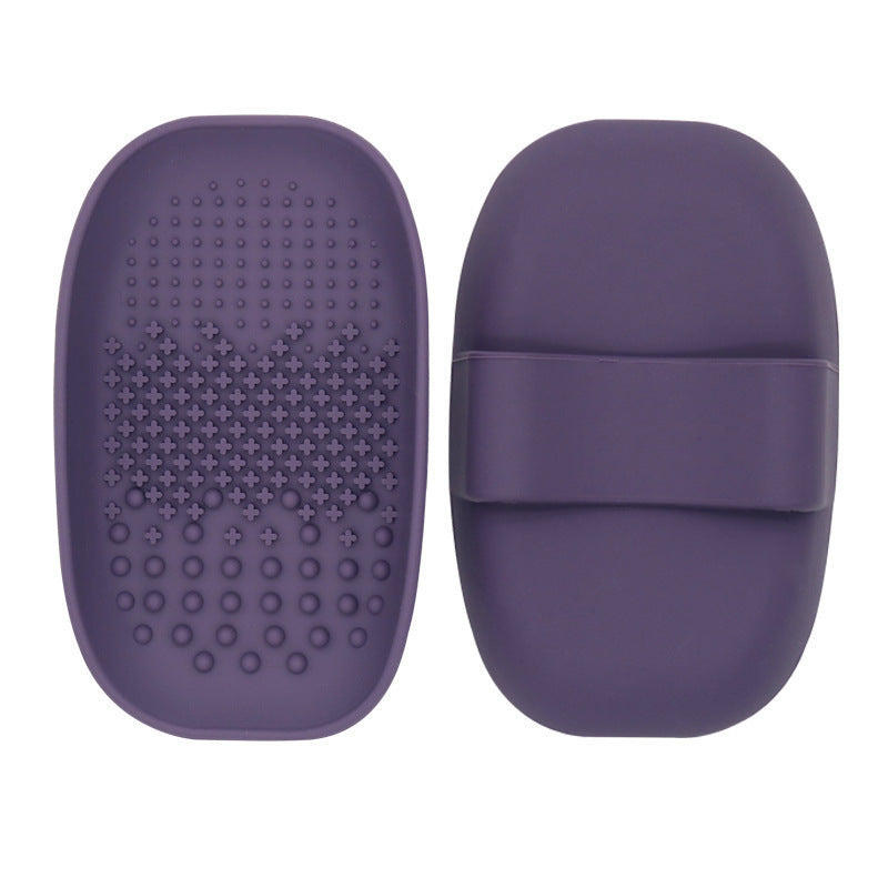 Makeup Brush Cleaning Mat with Hand-Held Design