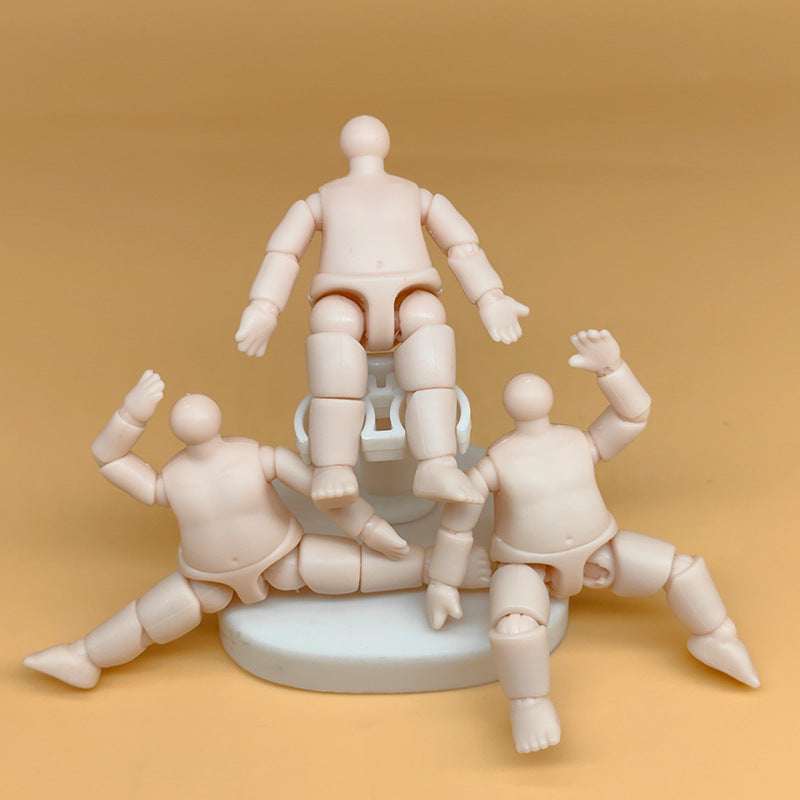 2.5-3 inch BJD Doll Body for Customization and Dress-Up, 6.3cm Articulated Hands, Princess Doll Accessories