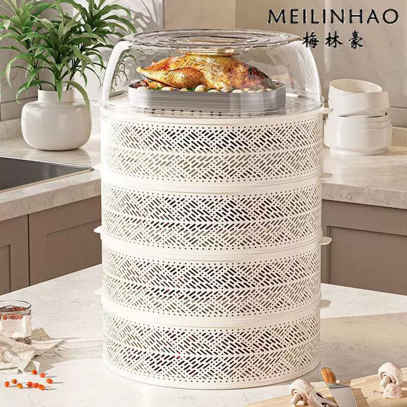 Multi-Layer Collapsible Food Cover for Dining Table, Insulated and Anti-Mosquito