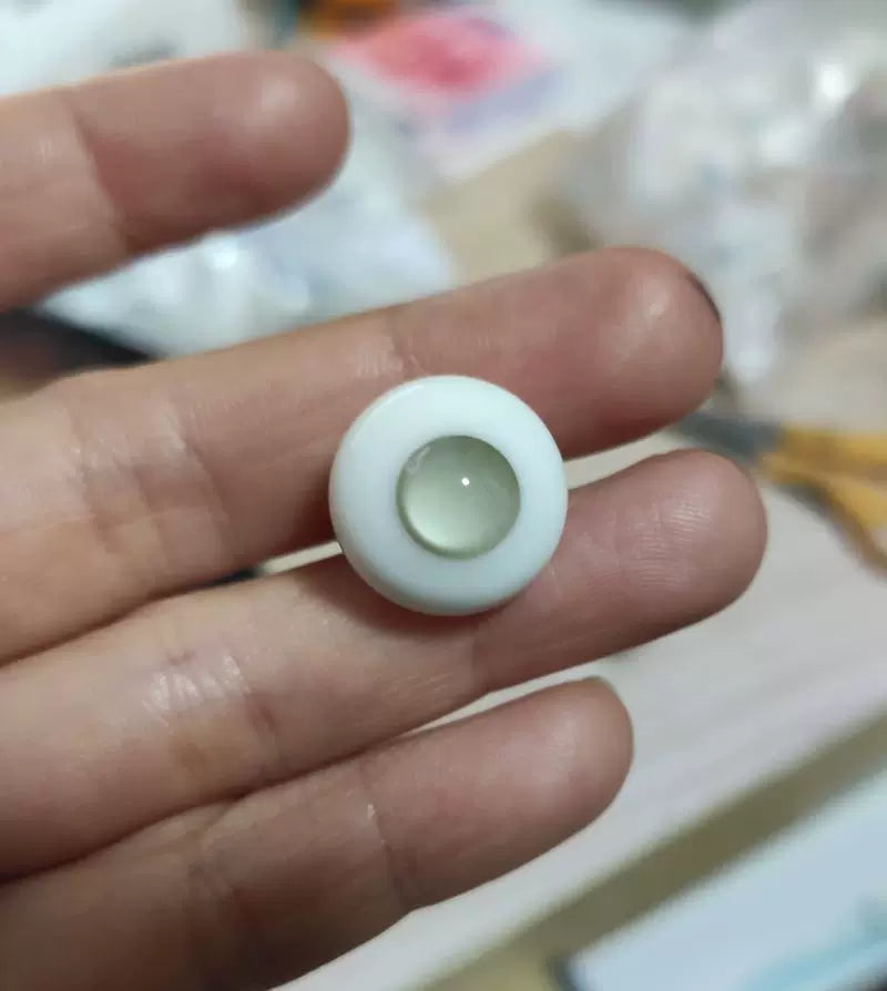 BJD Doll Glass Eyes with No Pupil Dots, Clay Material, Various Sizes 6-18MM