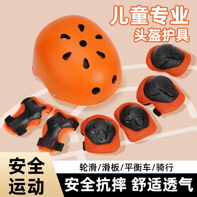 Kids' Protective Gear Set with Helmet for Cycling, Skating, and Skiing