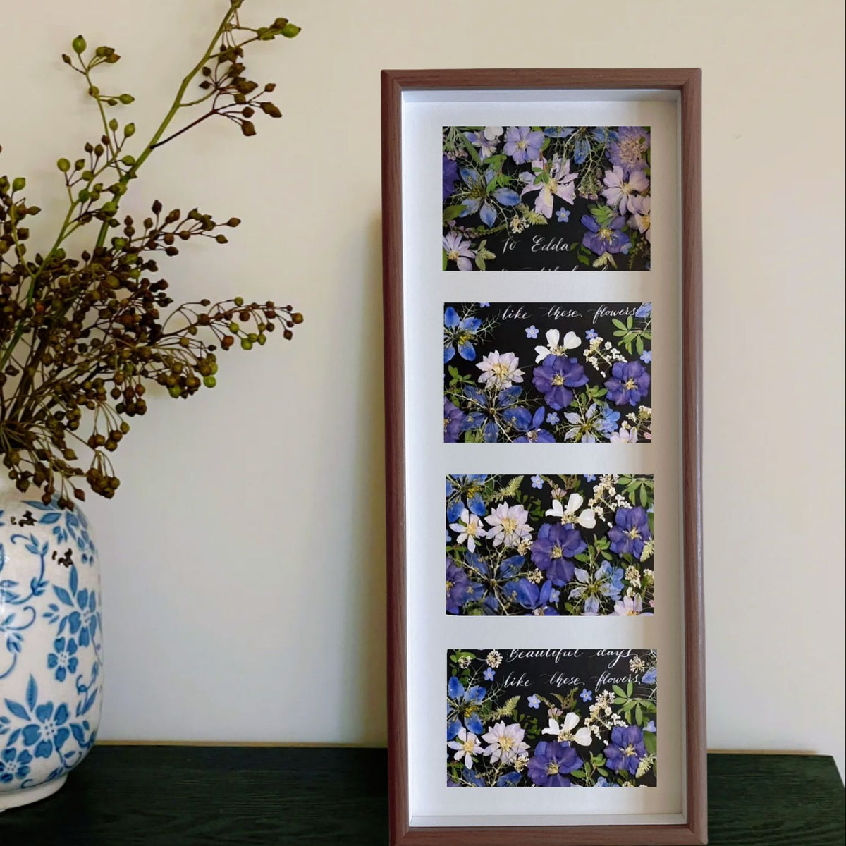 Hollow 3D Shadow Box Frame with Mat Board and Acrylic Front for DIY Crafts and Wall Display