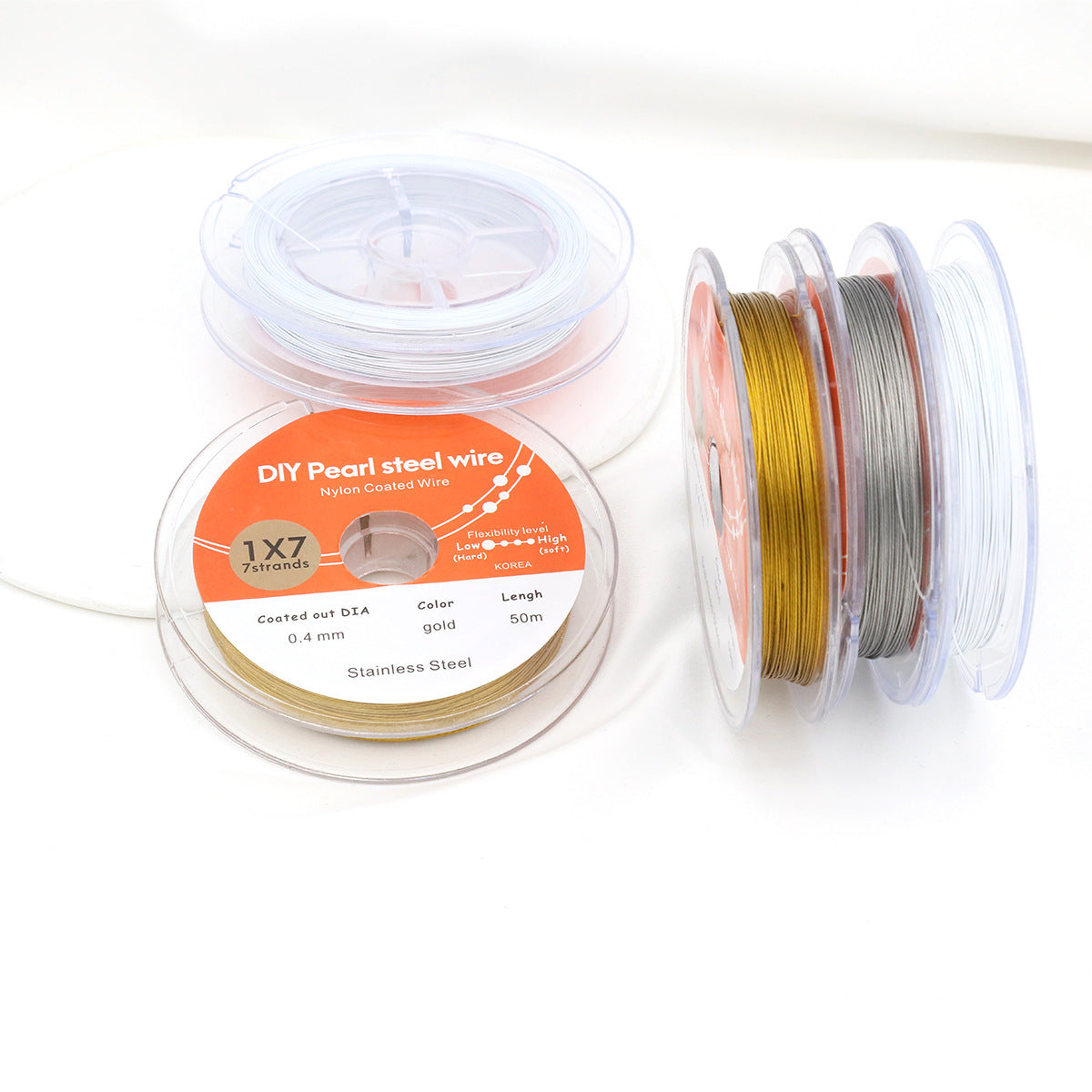 Stainless Steel Beading Wire for DIY Jewelry Making, 50m/30m Roll