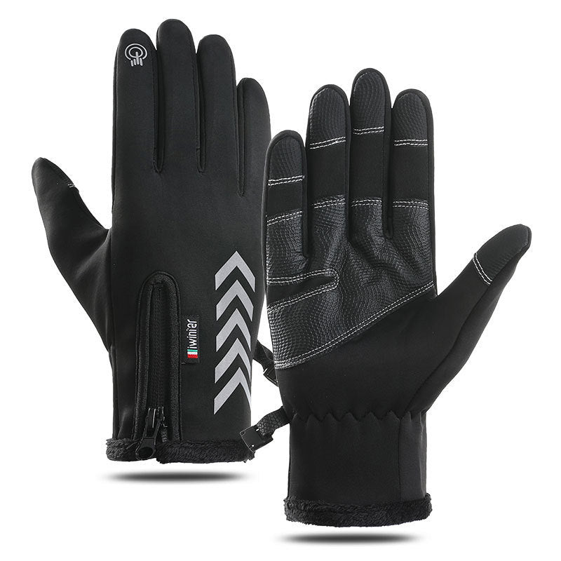 Winter Touchscreen Cycling Gloves for Men and Women, Windproof Thermal Fleece Lined for Outdoor Sports, Skiing, and Hiking