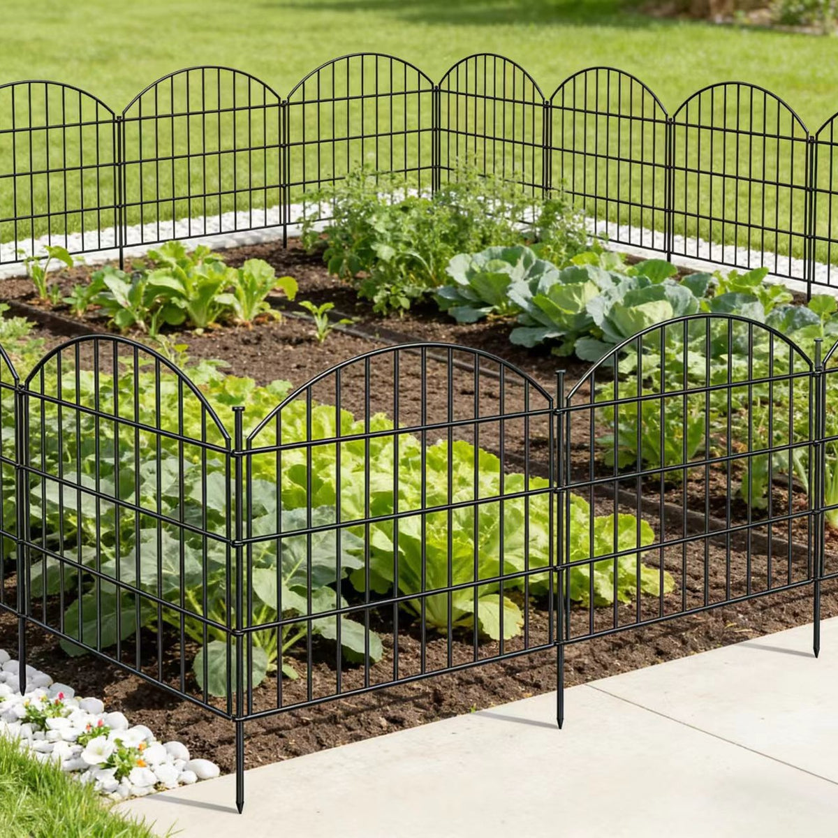 Adjustable Metal Wire Garden Fence Pet Barrier