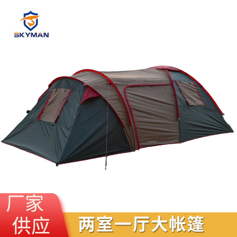 Portable Automatic Pop-Up Camping Tent with Mosquito Net, Waterproof and Sunscreen Double-Layer for Outdoor Activities