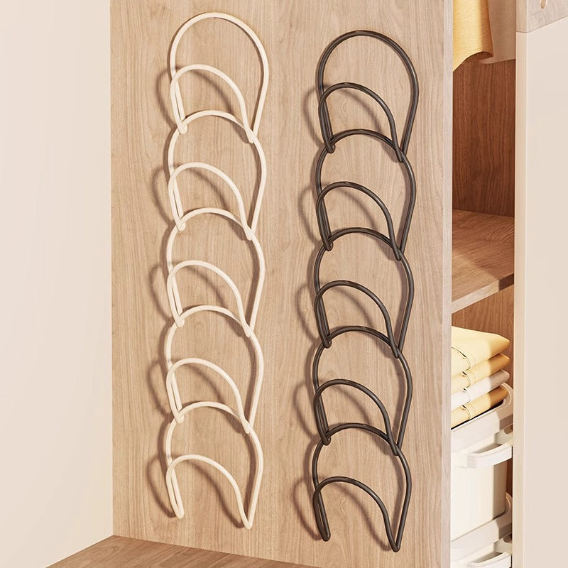 Multi-Layer Hat and Scarf Organizer Hanger for Closet Door