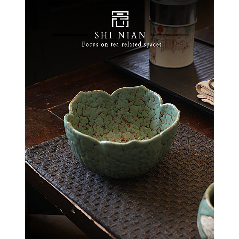 Ceramic Tea Wash Basin Water Bowl for Tea Ceremony Waste Water and Fruit Peels