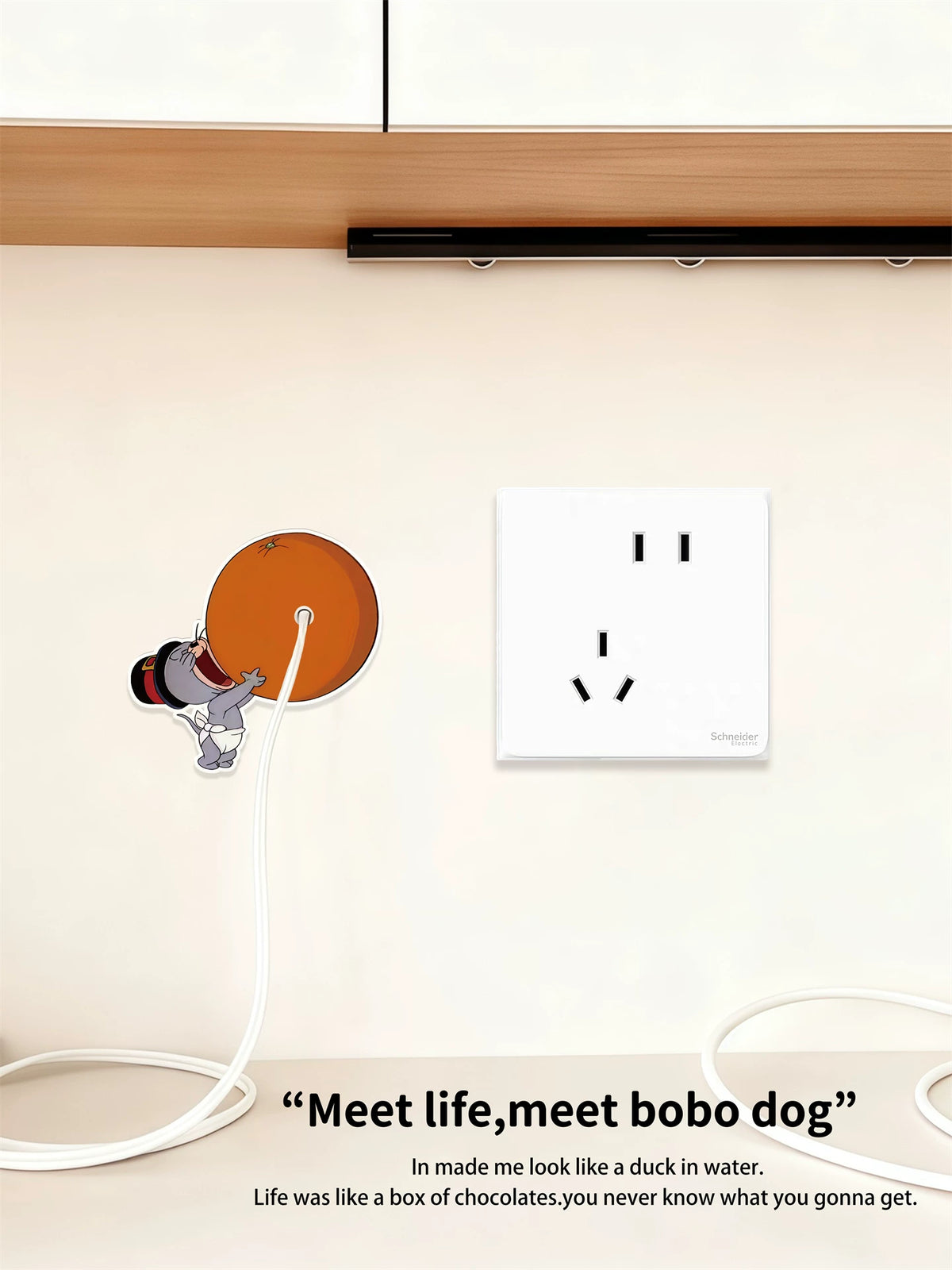 Acrylic Wall Decor Cover for Wires, Pipes, and Outlets