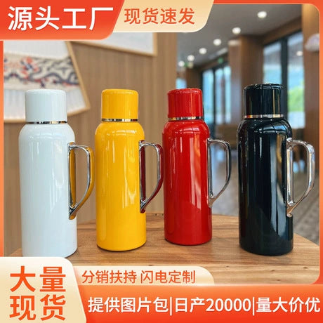 Smart Temperature Display 316 Stainless Steel Portable Insulated Mug with Handle