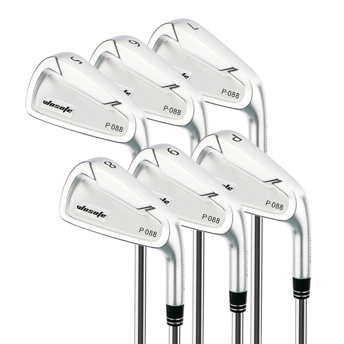 WOSOFE P.088 Golf Club Set for Beginners - 6 Irons, High Forgiveness for Juniors & Adults