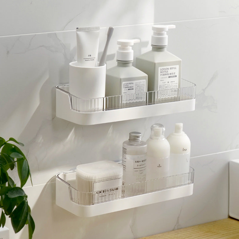 Wall-Mounted Bathroom Shelf No-Drill Storage Organizer for Toilet, Vanity, Kitchen