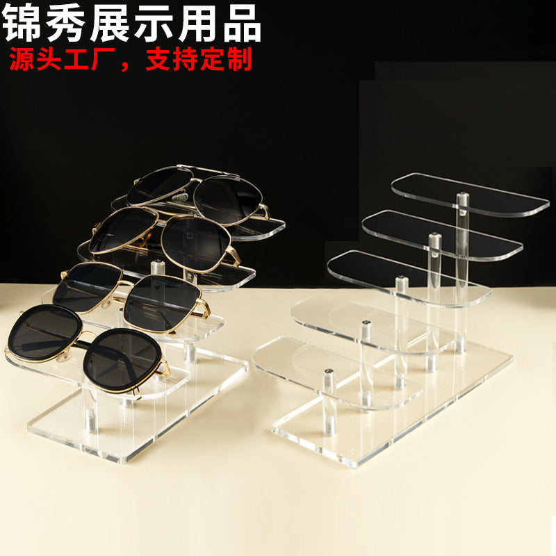 Acrylic Multi-Layer Eyeglass Display Stand for Sunglasses and Optical Frames