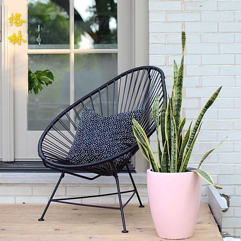 Outdoor Rattan Sofa Set with Coffee Table, Balcony Patio Furniture for Garden, Living Room, Cafe, and Tea Shop