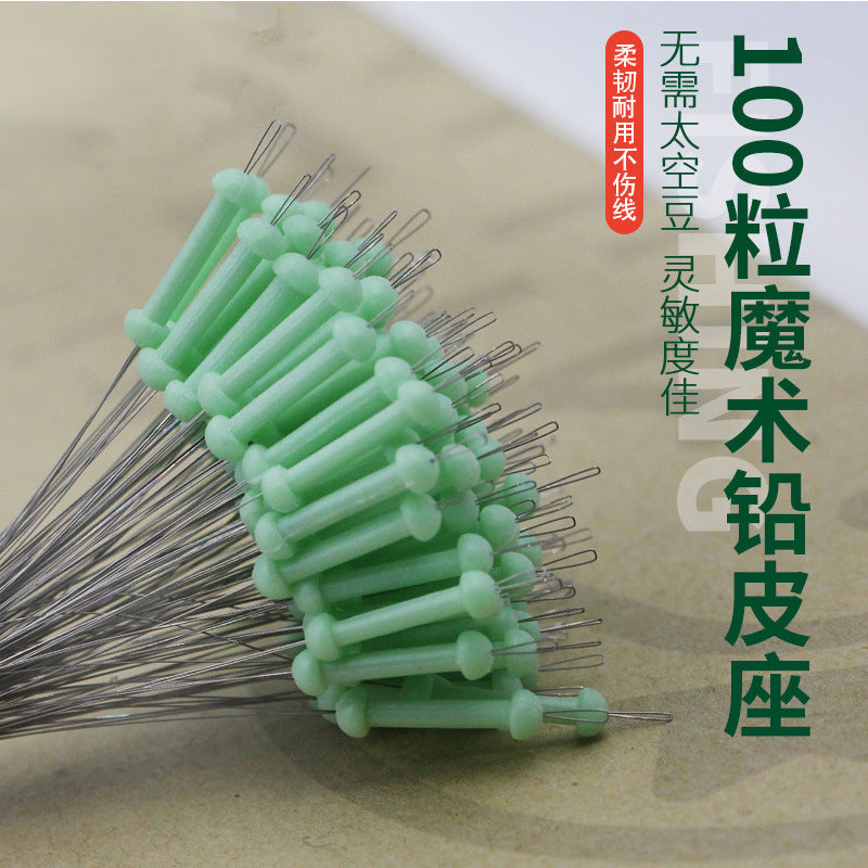 Self-Locking Silicone Lead Sheet Holders for Stream Fishing, 100-Pack