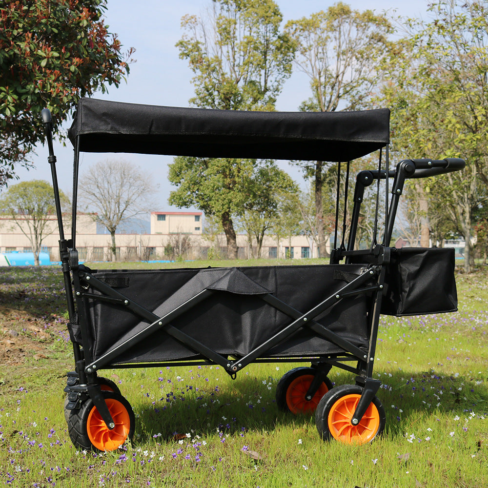 Outdoor Portable Folding Camping Cart with Wheels for Shopping and Travel