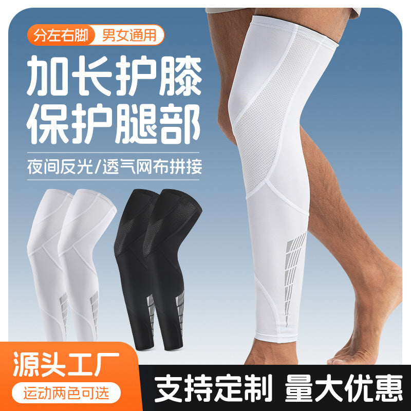 Unisex Cycling Basketball Running Knee Brace Leg Sleeve with Reflective Strip