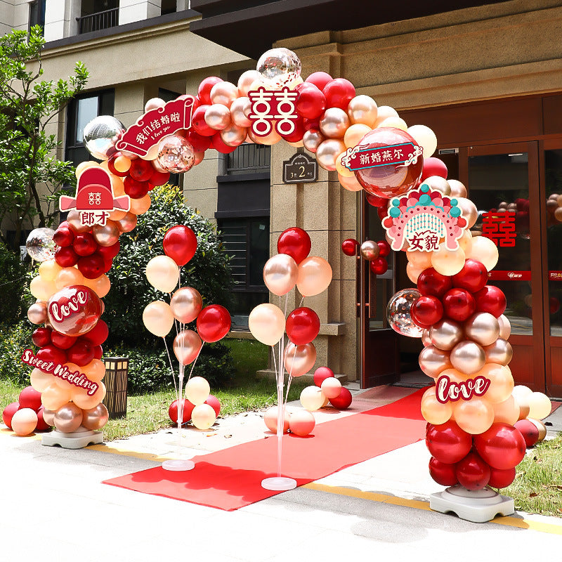 Wedding Balloon Arch Kit for Outdoor & Indoor Decorations, Party Event Backdrop Stand
