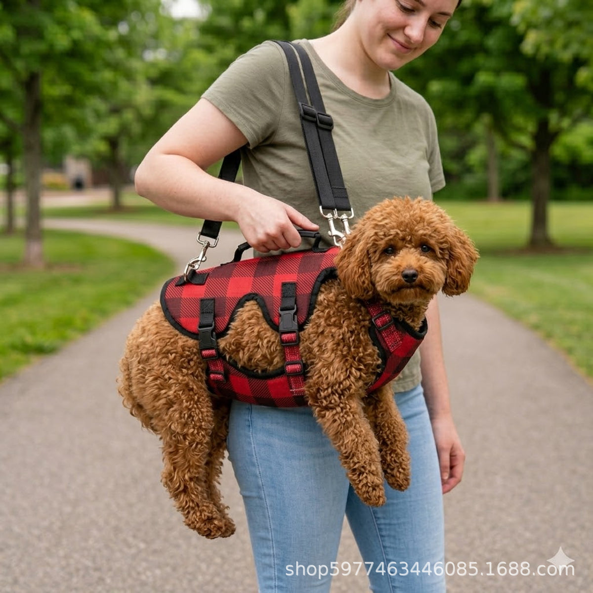 Adjustable Dog Lift Harness for Senior & Disabled Dogs - Outdoor Pet Support Sling