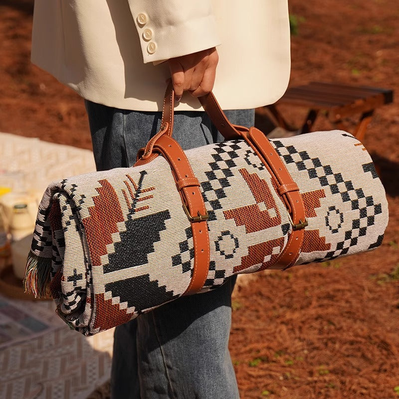 Bohemian Picnic Blanket Outdoor Camping Mat Waterproof Moisture-proof Rug