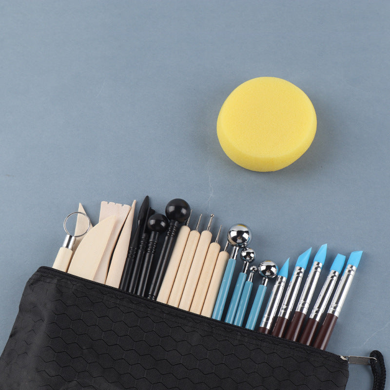 25-42 Pcs Pottery Clay Sculpting Tool Set for Art Craft and Baking