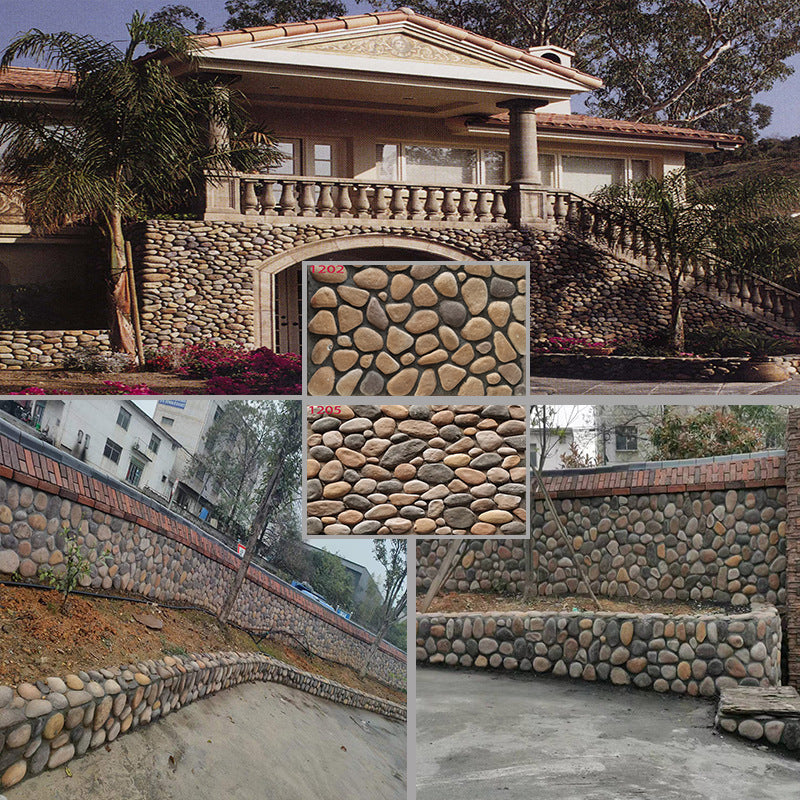 Faux Cobblestone Slate Wall Tiles for Outdoor Villa and Garden Landscaping